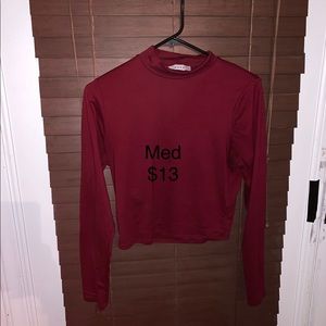 Burgundy turtle neck